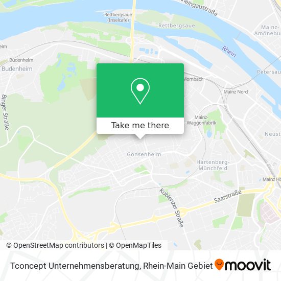 Tconcept Unternehmensberatung map