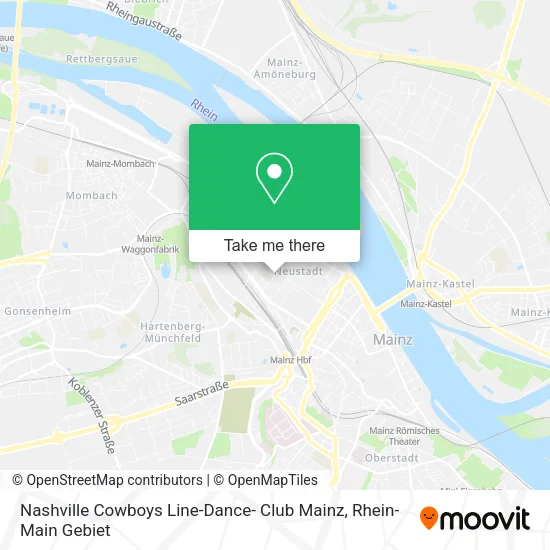 Карта Nashville Cowboys Line-Dance- Club Mainz