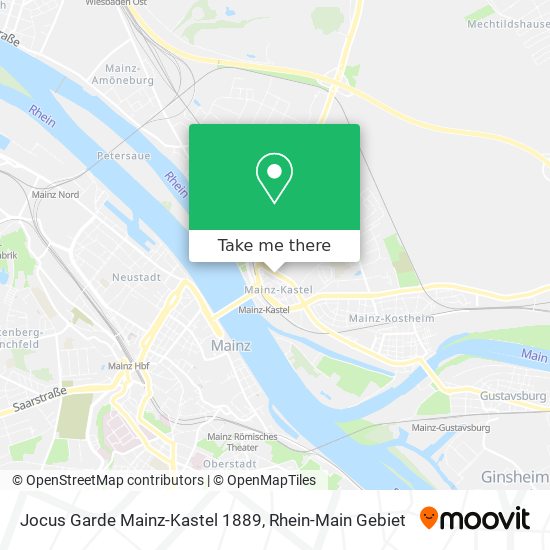 Jocus Garde Mainz-Kastel 1889 map