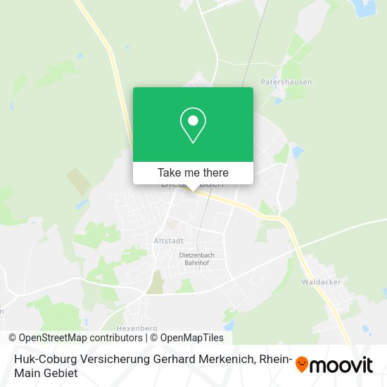 Карта Huk-Coburg Versicherung Gerhard Merkenich