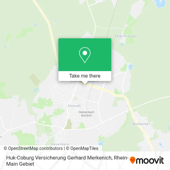 Карта Huk-Coburg Versicherung Gerhard Merkenich