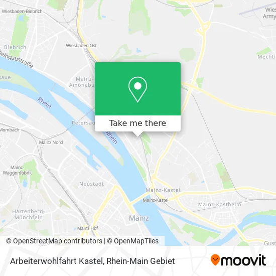 Карта Arbeiterwohlfahrt Kastel