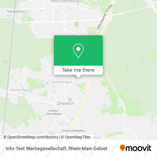 Info-Text Werbegesellschaft map