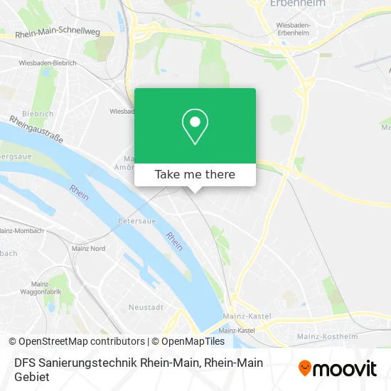 Карта DFS Sanierungstechnik Rhein-Main