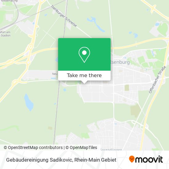 Gebäudereinigung Sadikovic map