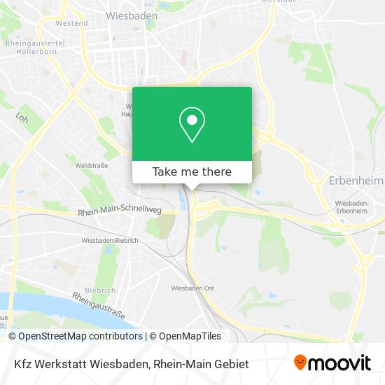Kfz Werkstatt Wiesbaden map