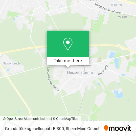 Карта Grundstücksgesellschaft B 300