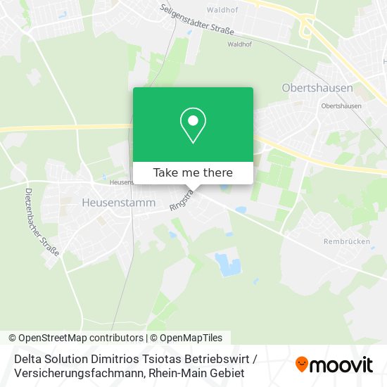 Delta Solution Dimitrios Tsiotas Betriebswirt / Versicherungsfachmann map