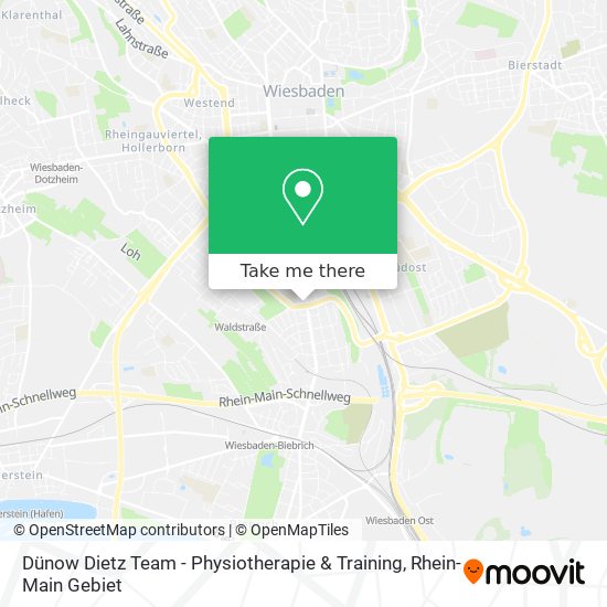 Карта Dünow Dietz Team - Physiotherapie & Training