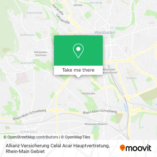 Карта Allianz Versicherung Celal Acar Hauptvertretung