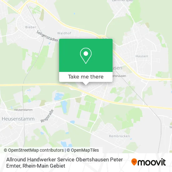 Карта Allround Handwerker Service Obertshausen Peter Emter
