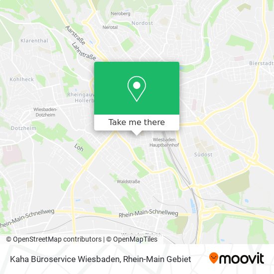 Kaha Büroservice Wiesbaden map