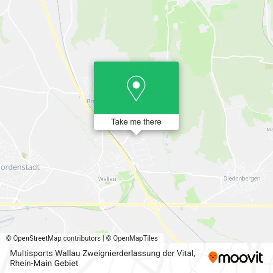 Карта Multisports Wallau Zweignierderlassung der Vital