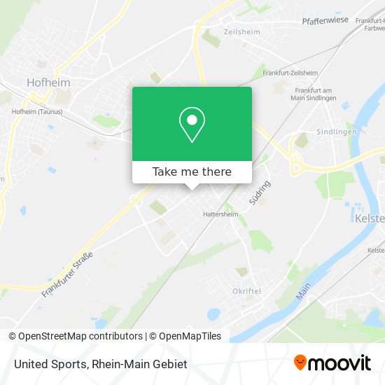 United Sports map