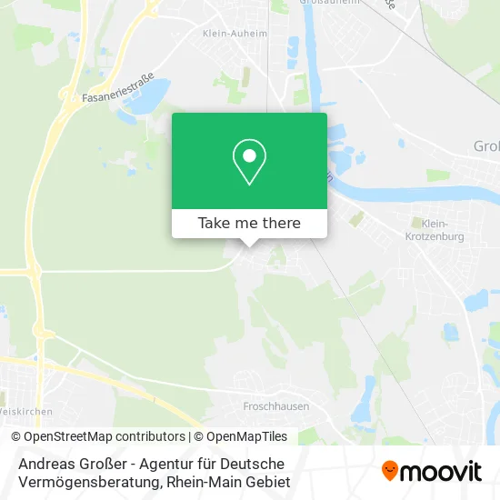 Карта Andreas Großer - Agentur für Deutsche Vermögensberatung