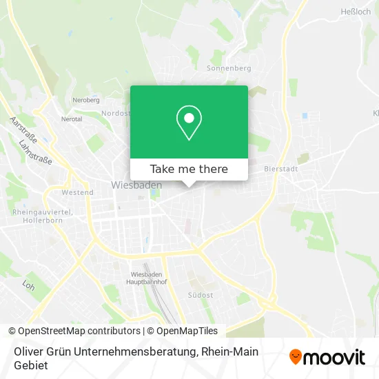 Карта Oliver Grün Unternehmensberatung