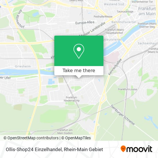 Карта Ollis-Shop24 Einzelhandel