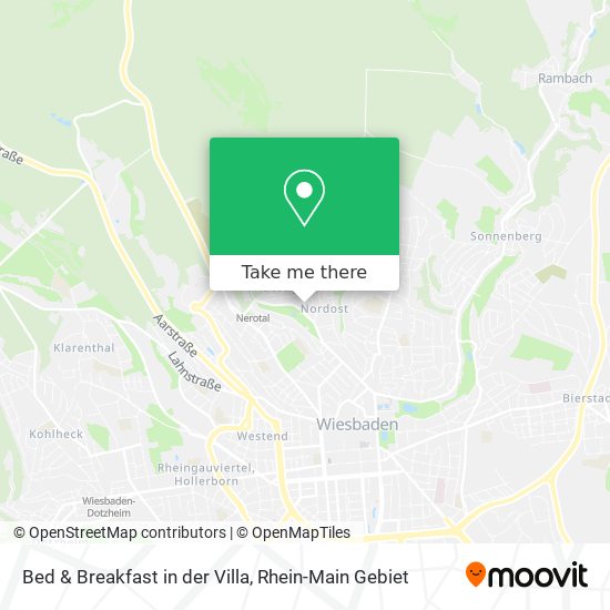 Bed & Breakfast in der Villa map