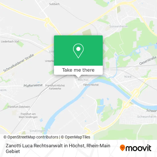 Карта Zanotti Luca Rechtsanwalt in Höchst