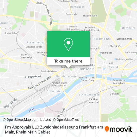 Fm Approvals LLC Zweigniederlassung Frankfurt am Main map