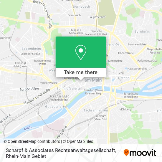Карта Scharpf & Associates Rechtsanwaltsgesellschaft
