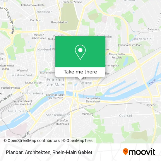 Карта Planbar. Architekten