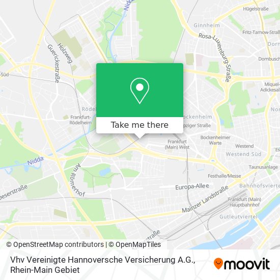 Vhv Vereinigte Hannoversche Versicherung A.G. map