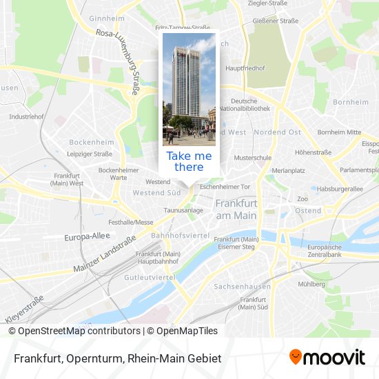 Frankfurt, Opernturm map