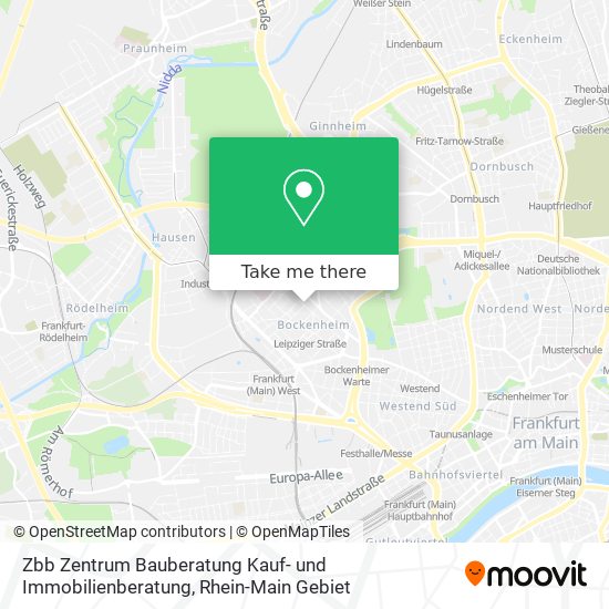 Zbb Zentrum Bauberatung Kauf- und Immobilienberatung map