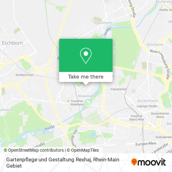 Карта Gartenpflege und Gestaltung Rexhaj