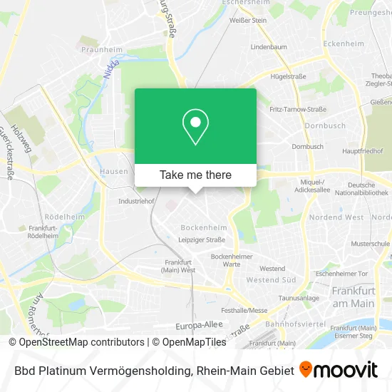 Карта Bbd Platinum Vermögensholding