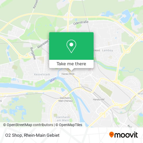 O2 Shop map