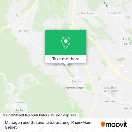 Maßagen und Gesundheitsberatung map