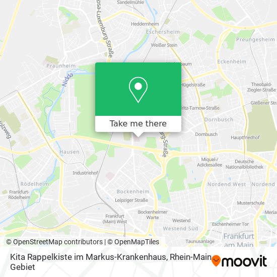 Kita Rappelkiste im Markus-Krankenhaus map