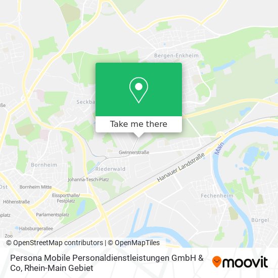 Карта Persona Mobile Personaldienstleistungen GmbH & Co