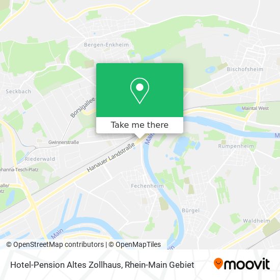 Hotel-Pension Altes Zollhaus map
