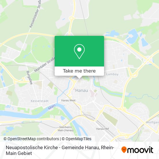 Neuapostolische Kirche - Gemeinde Hanau map