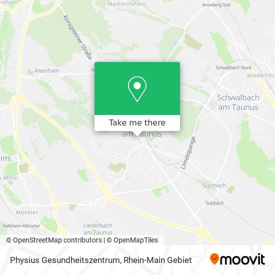 Physius Gesundheitszentrum map