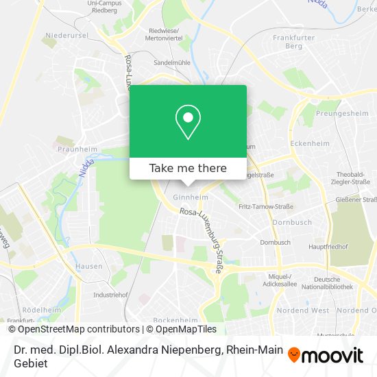 Dr. med. Dipl.Biol. Alexandra Niepenberg map