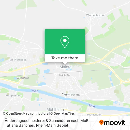 Карта Änderungsschneiderei & Schneiderei nach Maß Tatjana Bancheri