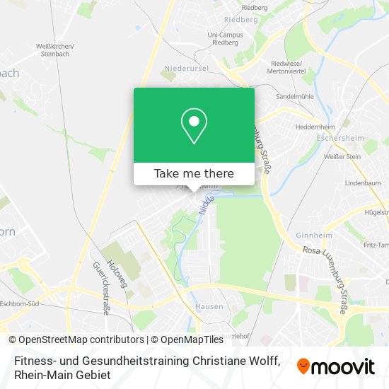 Fitness- und Gesundheitstraining Christiane Wolff map