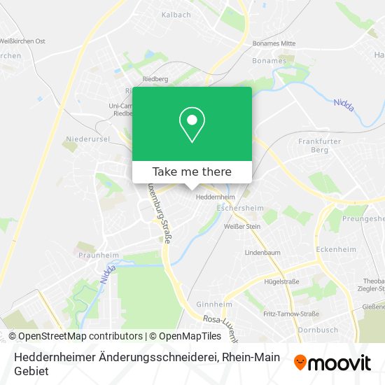 Heddernheimer Änderungsschneiderei map