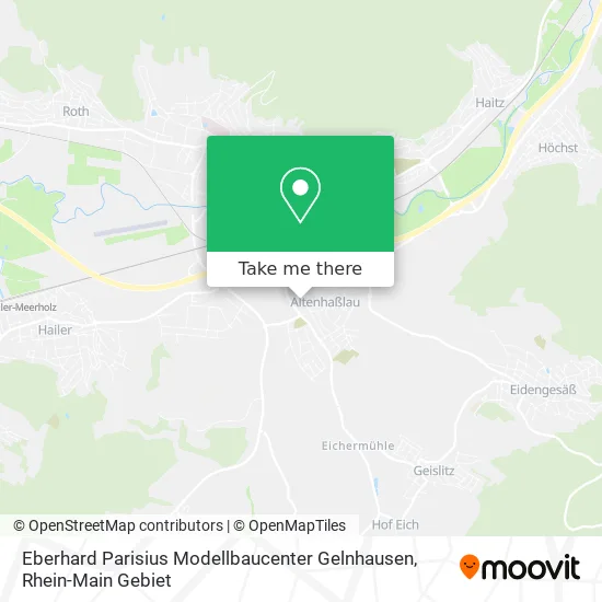 Карта Eberhard Parisius Modellbaucenter Gelnhausen