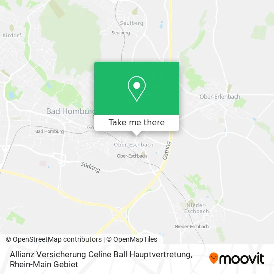 Карта Allianz Versicherung Celine Ball Hauptvertretung