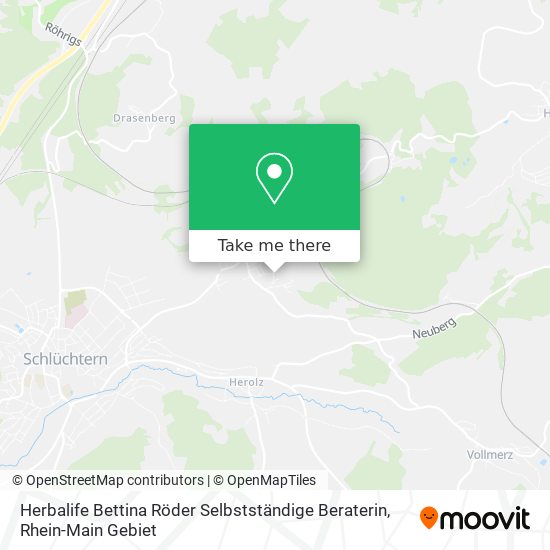 Herbalife Bettina Röder Selbstständige Beraterin map