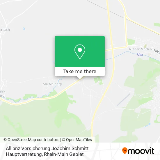 Карта Allianz Versicherung Joachim Schmitt Hauptvertretung