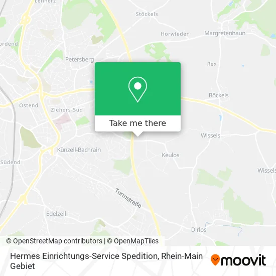 Карта Hermes Einrichtungs-Service Spedition