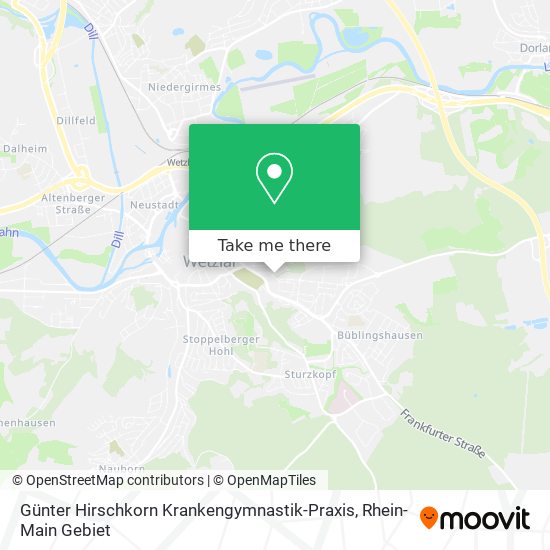 Günter Hirschkorn Krankengymnastik-Praxis map