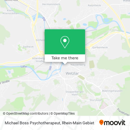Michael Boss Psychotherapeut map