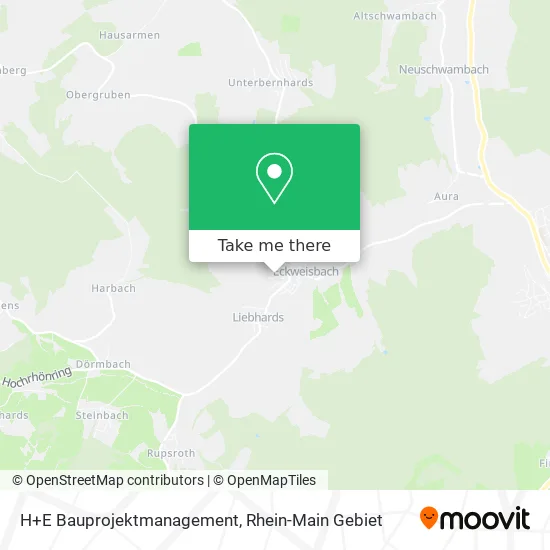 Карта H+E Bauprojektmanagement